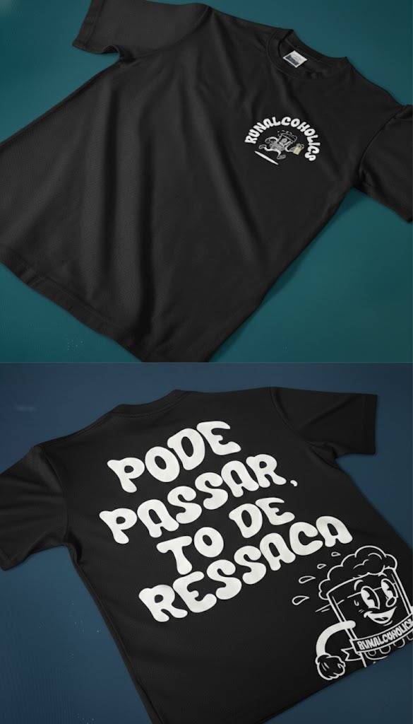 Camiseta Preta Runalcoholic