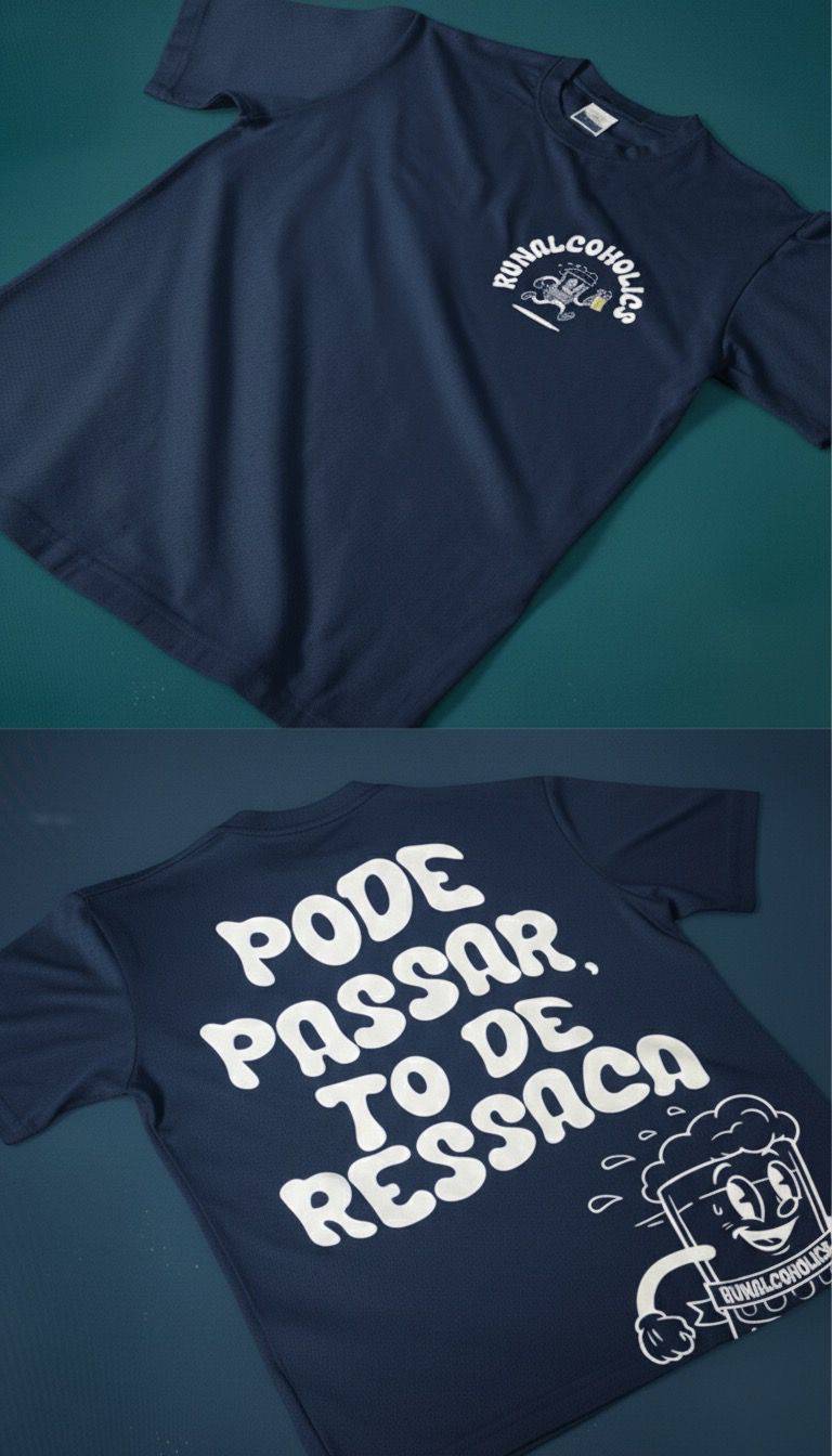 Camiseta Azul Runalcoholic